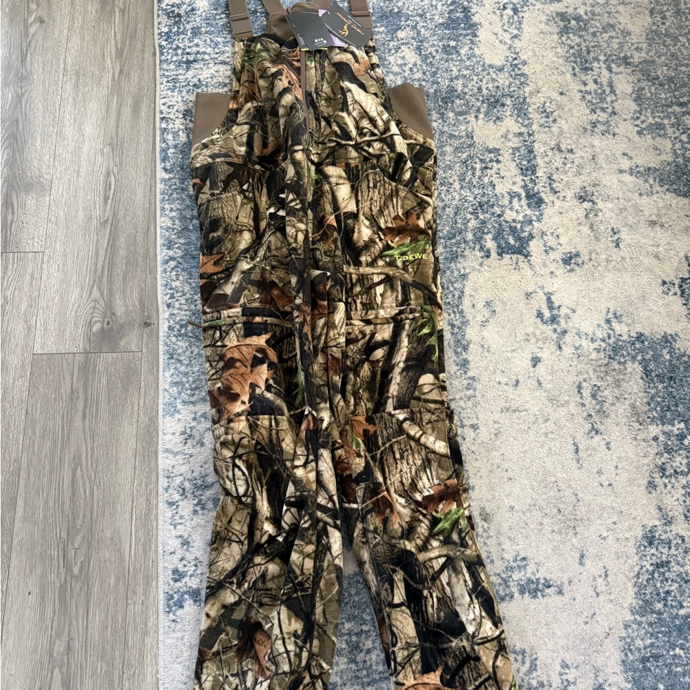 Mens Camouflage Hunting Bib Overalls - Realtree Pattern